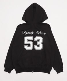 WEGO 【ユニセックスITEM/MLサイズ展開】ナンバリングカットZIPパーカー