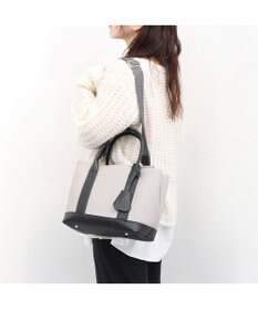 UNBILLION 【テレビ ドラマ着用アイテム】cachecache ショルダー付きパーテーション合成皮革トート