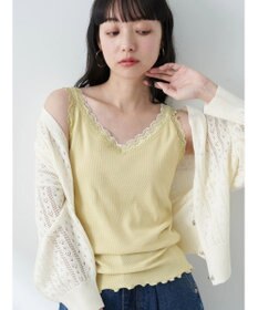 earth music&ecology ダブルレースタンクトップ