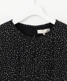 自由区 【洗える/ドット柄】ロイヤルシフォン プルオーバーカットソー