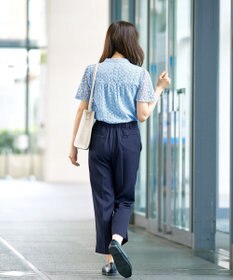 Tiaclasse 【洗える】スリットテーパードパンツ