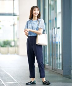 Tiaclasse 【洗える】スリットテーパードパンツ