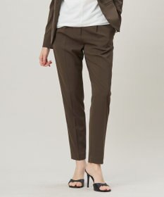 ICB 【UVカット・防シワ・速乾・洗える】Fiedテーパードパンツ カーキ系