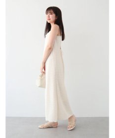 Green Parks カップ付きフリル生地キャミワンピース