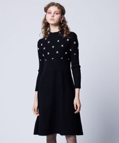 TOCCA 【洗える】PEARL BOUQUET KNITDRESS ニットドレス