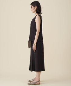 自由区 【セットアップ対応】リネンライクシンセティックノースリーブ ブラウス