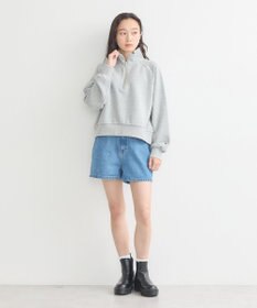 earth music&ecology チャンピオン　ｅｍａｅハーフジップ裏毛プルオーハ