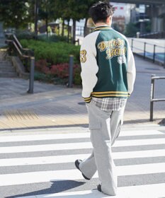 WEGO 【ユニセックス着用ITEM/MLサイズ展開】ジャガードニットスタジャン