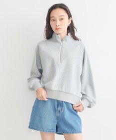 earth music&ecology チャンピオン　ｅｍａｅハーフジップ裏毛プルオーハ