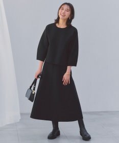 UNFILO L BEAUTY FORM KNIT フレアスカート セットアップ