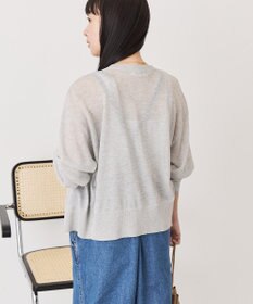 AMERICAN HOLIC シアー配色ニットカーディガン