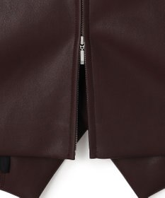uncrave フェイクレザー ジレ