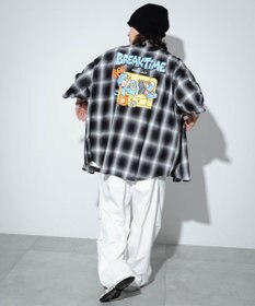 WEGO 【ユニセックス着用アイテム/綿100%/MLサイズ展開】別注NEW　JACKオンブレチェックシャツ（S）