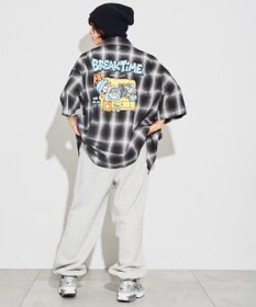 WEGO 【ユニセックス着用アイテム/綿100%/MLサイズ展開】別注NEW　JACKオンブレチェックシャツ（S）