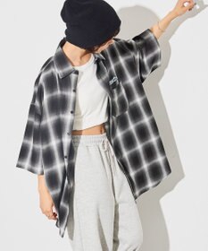 WEGO 【ユニセックス着用アイテム/綿100%/MLサイズ展開】別注NEW　JACKオンブレチェックシャツ（S）