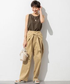 23区 【GOLD LABEL】チノ ラップワイドパンツ