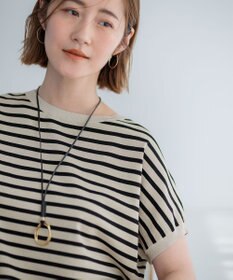 23区 【洗える】レーヨンポリエステルストレッチ プルオーバー ラメニット