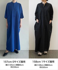 WHITE MAILS 【Kanocoコラボ】ビッグシルエット ワンピース＜洗える・抗菌・消臭・速乾・UVケア＞