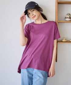 ANY L 【汗ジミ防止加工】シルケットスムースバックギャザーチュニック