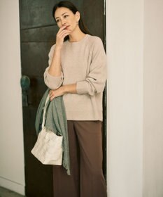 自由区 L 【19号サイズまで展開・カタログ掲載】TRギャバ裏起毛ワイド パンツ