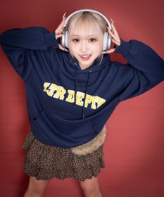 WEGO 【ユニセックス着用ITEM/MLサイズ展開】カレッジプルパーカー