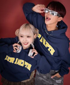 WEGO 【ユニセックス着用ITEM/MLサイズ展開】カレッジプルパーカー