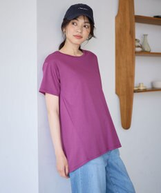 ANY L 【汗ジミ防止加工】シルケットスムースバックギャザーチュニック