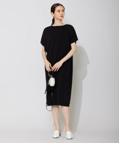 ICB 【洗える】ドライコットンアセテート ドレープスリーブワンピース