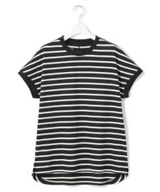 J.PRESS YORK STREET 【WOMEN】ボーダーキャップスリーブ Tシャツ