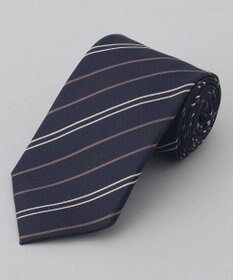 GOTAIRIKU GOTAIRIKU別注【日本製】シルク ネクタイ_ストライプ ネイビー系1