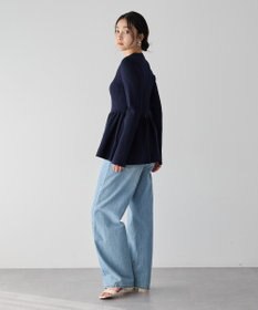 YECCA VECCA ペプラムカーディガン