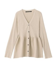 YECCA VECCA ペプラムカーディガン