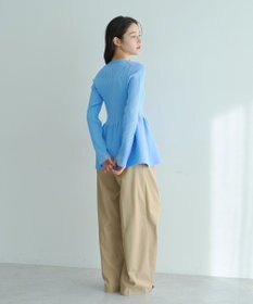 YECCA VECCA ペプラムカーディガン