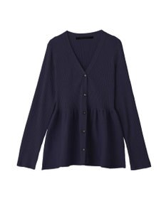 YECCA VECCA ペプラムカーディガン