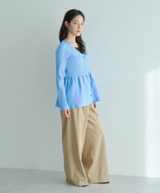 YECCA VECCA ペプラムカーディガン