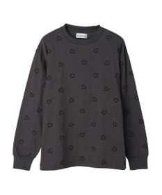 Green Parks ・Ｄｏｕｂｌｅ　Ｆｌａｇｓ　ハート刺繍ロンＴ