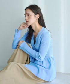 YECCA VECCA ペプラムカーディガン