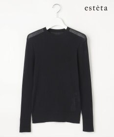 23区 【エステータ】シアーニット 長袖リブ
