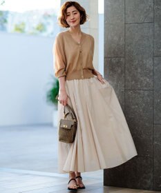 23区 L 【新色追加】シャイニーシアー ニット カーディガン