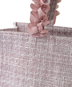 Maison de FLEUR ツイードフリルハンドルスクエアトートMバッグ