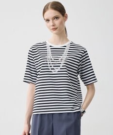 ICB 【30th ANNIVERSARY】 PARIS ボーダーTシャツ ブラック×オフホワイト