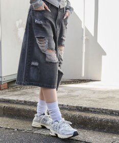 WEGO ダメージデニムハーフパンツ