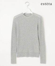 23区 【エステータ】シアーニット 長袖リブ