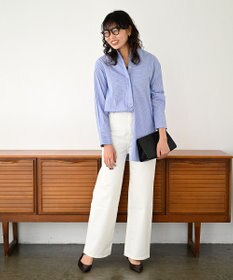 woadblue ＜坪田あさみさんコラボ＞SALUU　サルー /デニムパンツ ホワイト