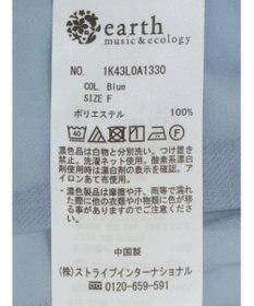 earth music&ecology バックスリットシアーシャツ