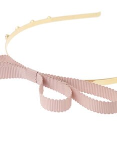 Maison de FLEUR グログランリボンカチューシャ