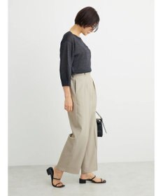 Green Parks ・ＥＬＥＮＣＡＲＥ　ＤＵＥバックパールシアー５分ニット