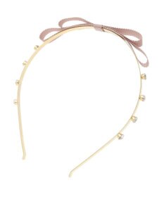 Maison de FLEUR グログランリボンカチューシャ