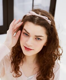 Maison de FLEUR グログランリボンカチューシャ