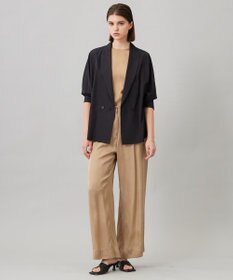 ICB 【洗える】 キュプラピグメントクロス ブラウス